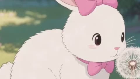 儿童睡前故事《小兔子朵朵与蒲公英精灵羽羽》~